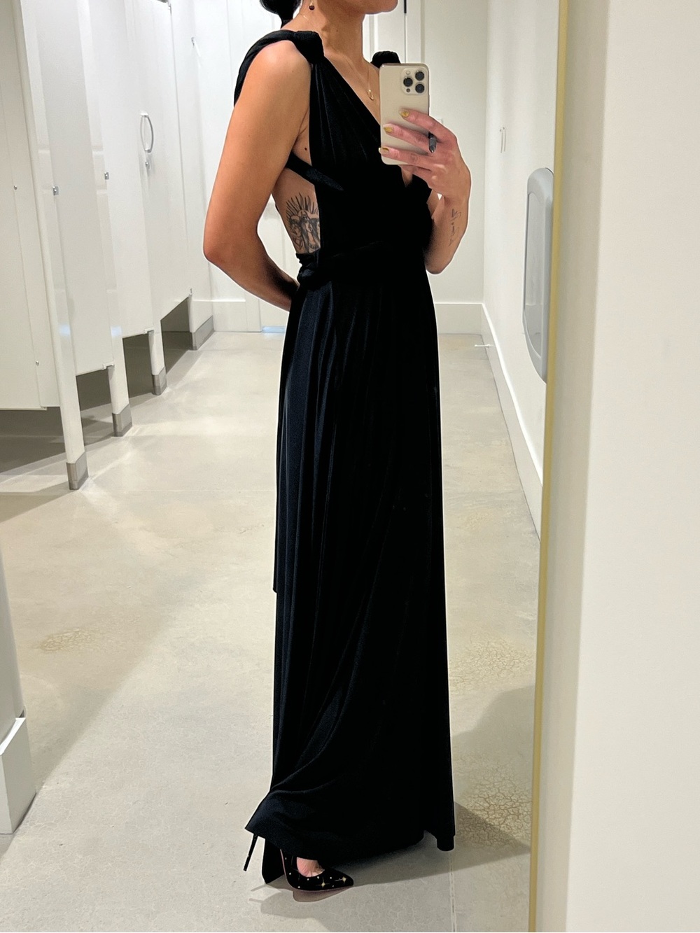 Two Birds Classic Ballgown — Black, Size A, Worn Once, Dry Cleaned